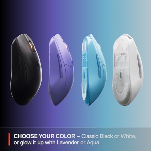 SteelSeries Rival 3 Wireless Gen 2 Gaming Mouse — 2.4GHz and Bluetooth — 18000 DPI TrueMove Air Optical Sensor — 60 Million Click Durability — Light-Weight — 100% PTFE Feet — Black | TrueMove Air 18K Sensor with Quantum 2.0 Wireless and 60M clicks for gam