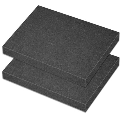 Polyurethane Foam Padding, 2 PCS 16 x 12 x 1 Inch Black Soft Cuttable Packing Foam Inserts for Cases, Furniture, Automotive and Packaging - color: Black, size: 16x12x1 2P