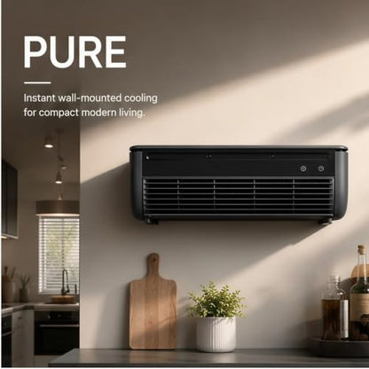 Wireless Charging Air Conditioner Fan, 2026 Upgrade Portable Wall Air Conditioner Cooling Mist Fan, Easy Install & No Drilling Wall Mounted Fans,10s Instant Cooling, for Kitchen & Bedroom (White) - color: White
