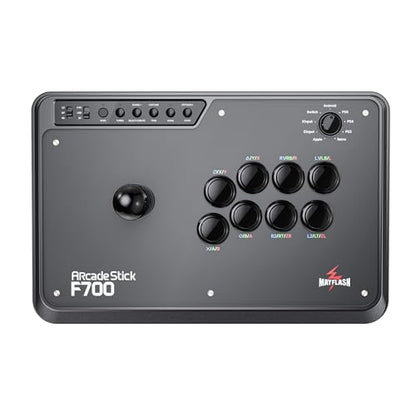 MAYFLASH Arcade Stick F700 for PS5, PS4, Switch, Switch 2, Windows, Apple, Android and more. Fight Stick Support Wireless Bluetooth, 2.4G Receiver and Wired Connection