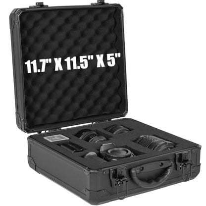 Protective Hard Case Shockproof Water-resistant with Customized DIY Foam Insert fit for Camera, tools, etc, 12.2 X 12.2 X 4.5-Inch - size: Inner：11.7''X 11.5''X 5 ''