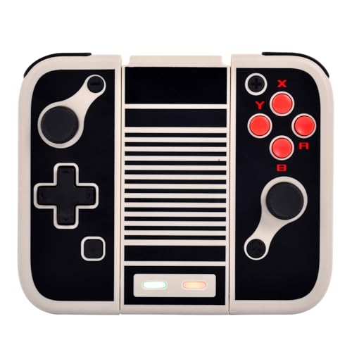 MINSWC NES Style for Nintendo Switch Controller,Wireless Switch Controllers | Compatible with Nintendo Switch/OLED/Lite,more larger d pad and all other buttons - color: Black