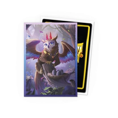 Dragon Shield | Brushed Art Sleeves | The Dragowlis | 100 CT - Smooth & Tough Premium TCG Sleeves | Compatible with Pokemon, Flesh & Blood, One Piece & Magic the Gathering - color: Spirit Animals: the Dragowlis