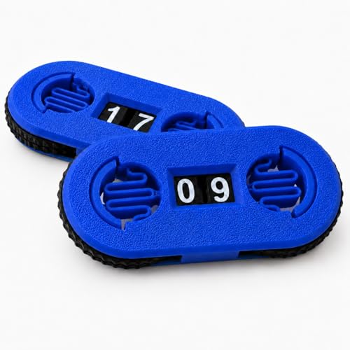 2 Pack MTG Life Counter - HP Tracker with Tracking Card Slot MTG RPG Tabletop Dungeons and Dragons (Blue) - color: Color a