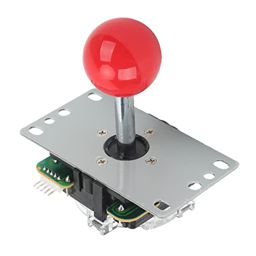 Joystick, High Sensitivity Light Resilience Game Fighting Stick Small Shaking Distance for Game Console(Red) [video game] [video game]