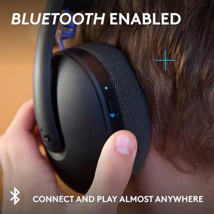 Logitech G325 Lightspeed Wireless Gaming Headset - Black | All-Day Comfort, Built-in Mic with Noise Reduction, 24-Bit Audio, 24+ Hr Battery Life, for PC, PlayStation, Switch, Mobile - color: Black