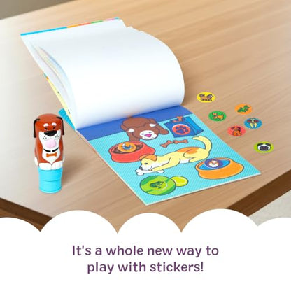 Melissa & Doug Sticker Wow! Dog Stamper and Activity Pad | 300 Surprise Stickers, Dog Stamper Toy, 24-Page Pad, Mess-Free Travel Toys, Arts & Crafts, Preschool Toys for Kids, Ages 3+ - color: Dog, size: Single