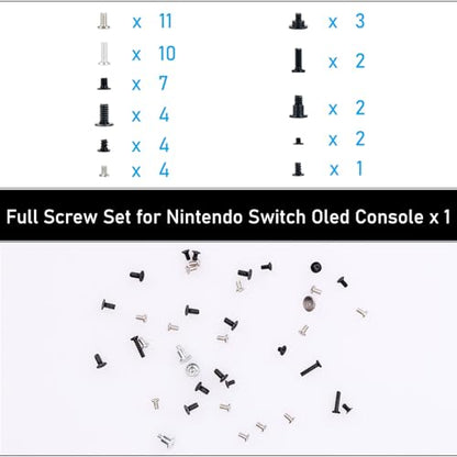 Left & Right Metal Slide Rail Replacement for Nintendo Switch OLED HEG-001 Console