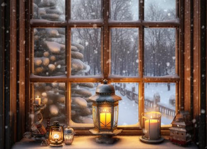 Puzzle for Adults, 1000 Pieces, Window in Winter with Poster, Pieces Fit Perfectly Inside Each Other, Letters on the Back, No Dust, Gift for Elderly Seniors (70 x 50 cm) - color: Pane