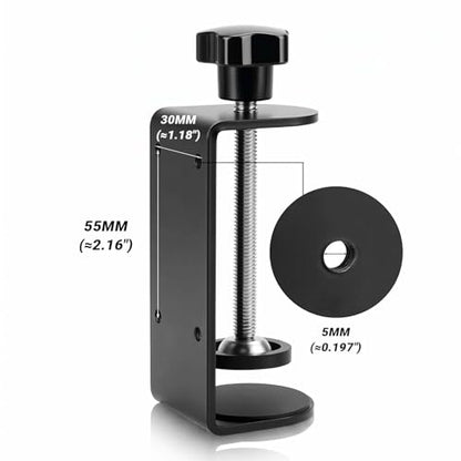 3 inch C-Clamp with Four Small Holes in the back, 4-Pack Adjustable Desk C Clamps for Range 0.35"~3.37", Versatile Clamp for Brake, Parts Assembly, Fastening, Welding, Woodwork, Metal Work - size: 3 in, style: 4-Pack