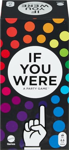 Mattel Games If You were a Party Game, Ridiculous Questions & Finger Voting with Cards & Spinners, 3 to 8 Players