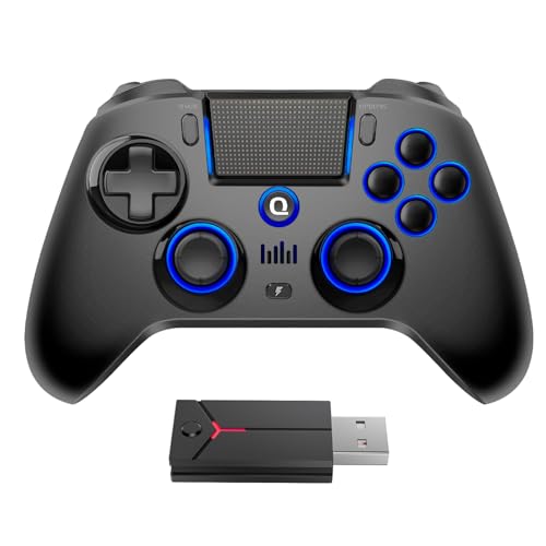 QRD Spark N5 Wireless Controller for PS5/PS4/PC - including QRD PS5 Wireless Adapter Converter,Hall Effect Joysticks, Touchpad, Gyro, Macro Buttons