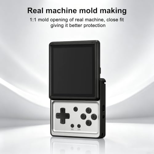 Handheld Console Case - For Tpu Protective Cover For Anbernic RG Rotate, Retro Game Console Protector For For Tpu Material Lightweight Protection Retro Handheld Accessories Precision Drilling(Black)