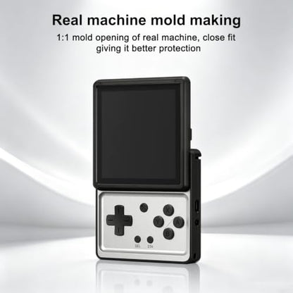 Handheld Console Case - For Tpu Protective Cover For Anbernic RG Rotate, Retro Game Console Protector For For Tpu Material Lightweight Protection Retro Handheld Accessories Precision Drilling(Black)
