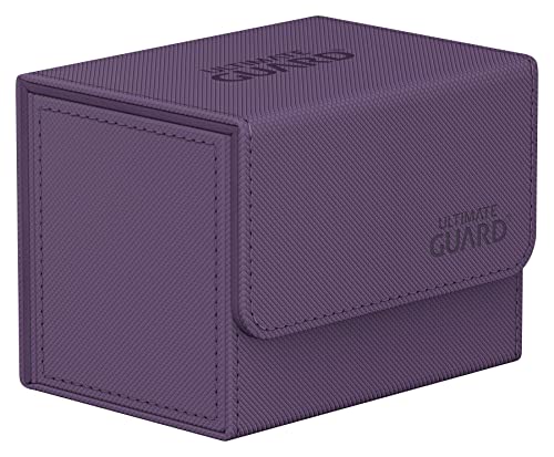 Ultimate Guard Sidewinder 80+, Deck Box for 80 Double-Sleeved TCG Cards, Purple, Magnetic Closure & Microfiber Inner Lining for Secure Storage - color: Purple, size: 80+