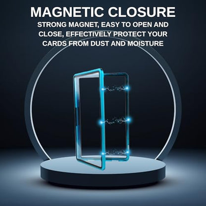 RedCap Magnetic Aluminum PSA Graded Card Holder 35PT Premium PSA Slab Protector Display Case with UV Resistant Glass Fits Standard PSA Graded Sports Trading Cards- Ocean Blue - color: Ocean Blue