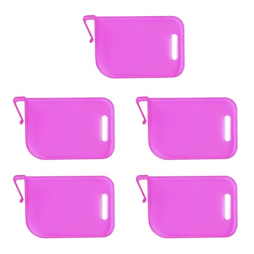 5pieces Trading Card Box Baffle Clip Card Storage Partition Board Card Box Divider Clapboard - color: Purple