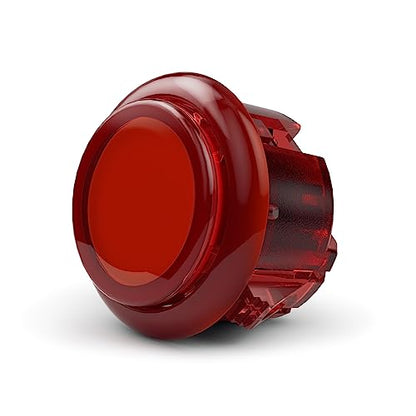 Qanba Gravity KS Mechanical Shafts Silent Pushbutton 30mm Snap-in (Boxed (Clear Red D06(8 pcs) - color: Clear Red D06(8 pcs）