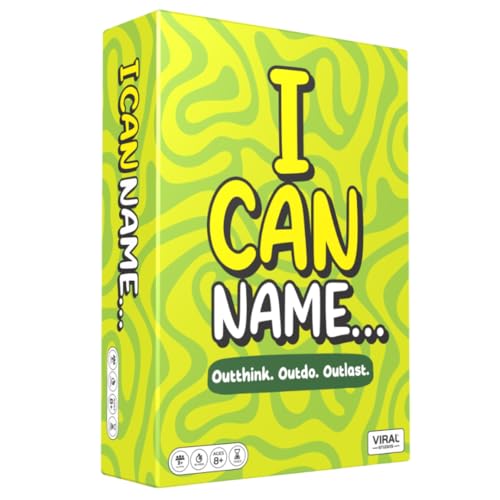 I Can Name... | Fast-Paced Family Party Game of Bidding & Brainpower | Hilarious Card Game Night, Party Game for Teens and Adults, for Groups and Gatherings | 325 Fun Challenge Cards | Ages 8+