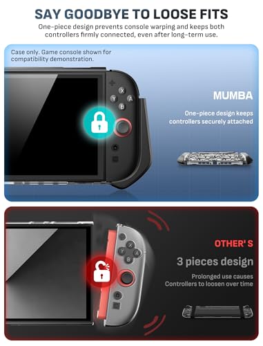Mumba Blade Series Case for Nintendo Switch 2 [Dock Friendly] [Military-Grade Protection] Switch 2 Grip Protective Cover Shell, Quick-Release Joy-Con, Accessories for Switch 2 Controllers (Skidz) - color: Skidz