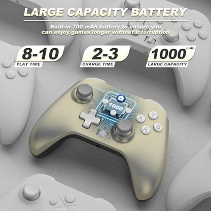 Dinosoo Replacement Controller for PS5/Xbox Series X|S with gamepad, video game controller, gaming controller, works with PS5/Xbox One and Windows 10/11 - color: Dark‌