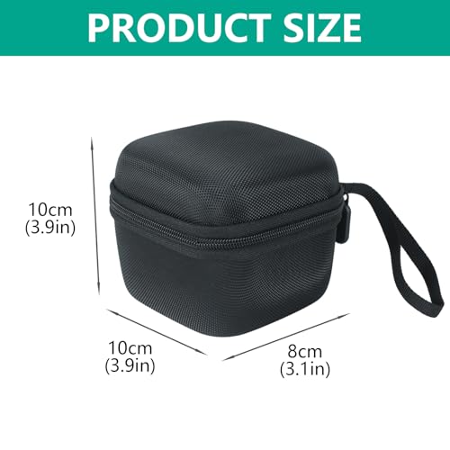 Dice Storage Case, EVA Dice Bag with Zipper, Portable Dice Holder Box for Dice Tray Dice Organizer Dice Container for Tabletop Games-Black