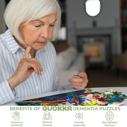 35 Large Piece Dementia Puzzles for Seniors - 3 Activities for Elderly | Dogs in The Field - Jigsaw Puzzles for Elderly - Dementia Activities for Adults - Alzheimers Puzzle Games and Gift