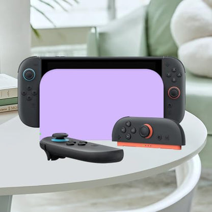 Switch 2 Dock Cover, Custom Faceplate Cover for Nintendo Switch 2 Charging Docking Station Scratch-Resistant & Abrasion-Resistant Hard PC Shell Protector, Purple - color: Wisteria Purple
