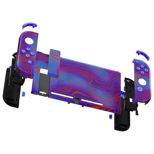 eXtremeRate DIY Replacement Shell Buttons for Nintendo Switch, Back Plate for Switch Console, Housing with Full Set Buttons for Joycon Handheld Controller - Damascuscamo - color: Damascuscamo