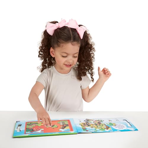 Melissa & Doug Take-Along Magnetic Jigsaw Puzzle Set – On the Farm (2 x 15 Piece) Travel Activity Toy for Preschoolers and Kids Ages 3+ - FSC Certified - size: 8.5 x 7.25 x 0.3 inches, style: Farm