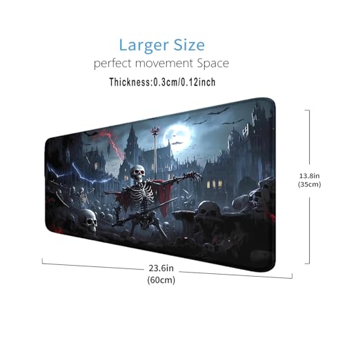MTG Playmat Stitched Edges, MTG Mat 24 x 14 inches for MTG DTCG CCG RPG Trading Card Inked Game TCG Playmats Smooth Rubber Surface Battle - color: Pattern15