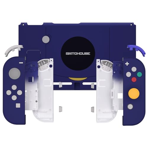 eXtremeRate DIY Replacement Shell Buttons for Nintendo Switch, Back Plate for Switch Console, Housing with Full Set Buttons for Joycon Handheld Controller - Classic SwitchCube Style - color: Classic SwitchCube Style