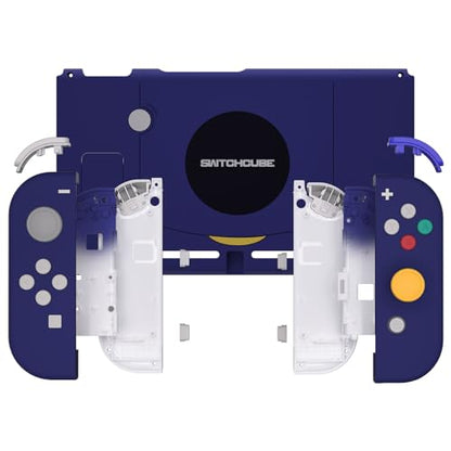 eXtremeRate DIY Replacement Shell Buttons for Nintendo Switch, Back Plate for Switch Console, Housing with Full Set Buttons for Joycon Handheld Controller - Classic SwitchCube Style - color: Classic SwitchCube Style