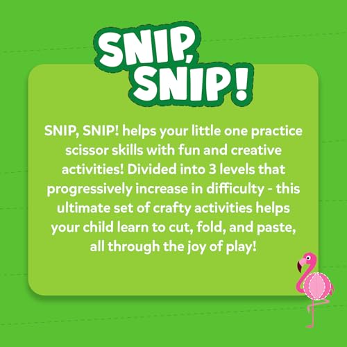 Skillmatics Scissor Skills Preschool Activity Book – Snip Snip Animals | 25 Cutting Activities for Preschoolers, 2 Child–Safe Scissors, Felt Craft Kit, Fun Gift for Kids Ages 3, 4, 5, 6, 7 - style: 5. Animals
