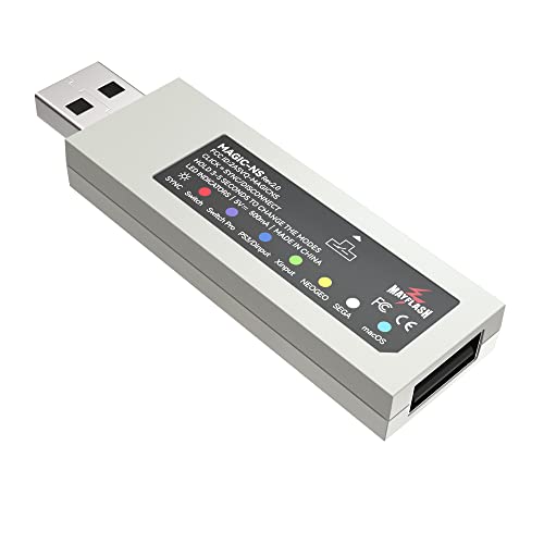 MAYFLASH Magic NS Wireless Bluetooth Controller USB Adapter for Switch/2, Windows, Raspberry Pi, Compatible with Switch Pro, PS4, PS5, Xbox Series X/S Controller and More - size: MAGIC NS 1