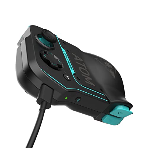 Turtle Beach Atom Mobile Game Controller with Bluetooth for Cloud Gaming on Android Mobile Devices with Compact Shape, Console Style Controls & Low Latency Bluetooth - Black/Teal - color: Black/Teal