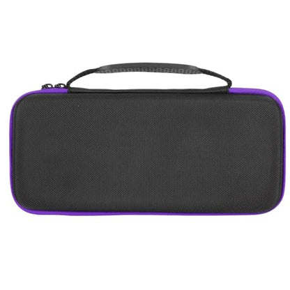 Estink Handheld Game Console Carrying Case EVA Nylon Shockproof Storage Bag 31 X 14 X 6cm for Ally 7 Inch 120Hz Gaming Handheld Travel Camping Daily Use (Purple) - color: Purple