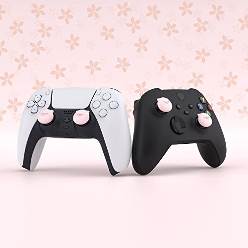 PlayVital Thumb Grip Caps for Xbox Series S/X, Xbox One, Elite Series 2 Controller, Cute Joystick Caps for ps5/EDGE/ps4, Thumbstick Cover for Switch 2 Pro/Switch Pro Controller - Chubby Piggy - color: Chubby Piggy