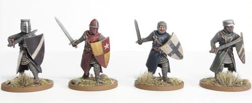 Wargames Atlantic, The Age of Chivalry, Foot Knights (1150-1320), 28MM Scale Miniatures