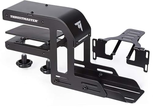 Thrustmaster Racing Clamp 100% Metal Sim Racing Mount - PS5, XBOX & PC | Sturdy stability, fits 15-50 mm desks, 2 tightening screws, left or right configs, fits TSS Handbrake and TH8A Shifter