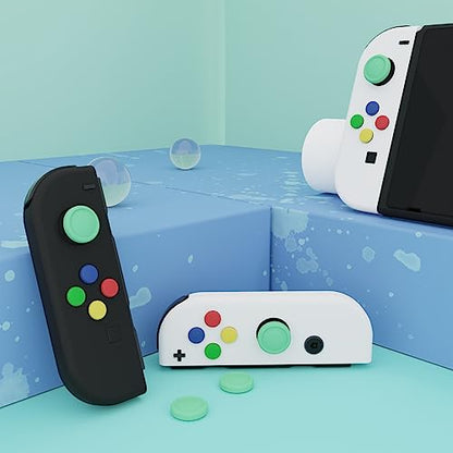 eXtremeRate PlayVital Switch Joystick Caps, Thumbstick Caps, Silicone Analog Cover for Switch Lite & OLED Joycon Thumb Grips - Mint Green - color: Mint Green