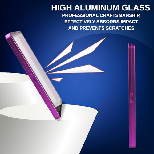 RedCap Magnetic Aluminum PSA Graded Card Holder 35PT Premium PSA Slab Protector Display Case with UV Resistant Glass Fits Standard PSA Graded Sports Trading Cards - Amethyst - color: Amethyst