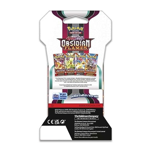 Pokemon Scarlet & Violet 3 Obsidian Flames Sleeved Booster 8 Packs