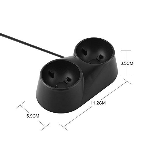 Charging Dock for PS4 VR & for VR Move Motion Controllers, Dual Charger Dock Station for PS Move Handle