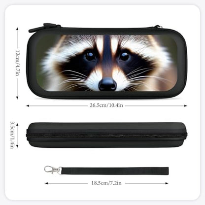 Carrying Case Compatible with Switch, Cute Animal Raccoon Protective Travel Storage Bag Hard Shell Game Holder Organizer with 15 Game Cartridges - color: Color(86)