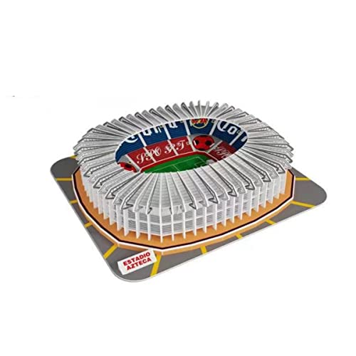 Classic Football Stadium Puzzle,3D Puzzle Soccer Club Venues,3D Paper Model Building Puzzle Kit, Soccer Stadium Souvenir Gift,Handmade Puzzle Ornaments，Cardboard Model (Aztec Stadium) - color: Aztec Stadium