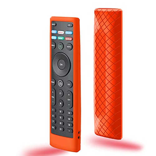 Cover for Vizio Remote, Compatible with Vizio Remote Case XRT136 / XRT140 D Series Universal Smart TV Control Replacement Silicone Skin Sleeve - color: Non-glow Red