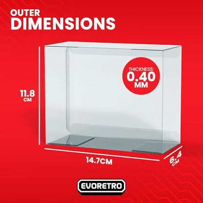 Acrylic Display Case Compatible with One Piece TCG Booster Box + 5 Clear PET Protector Cases Bundle