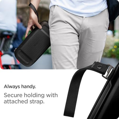Spigen Rugged Armor Pro Hard Shell Carrying Case | ROG Xbox Ally X, Nintendo Switch 2, MSI Claw 7 AI+, ASUS ROG Ally, Accessory Pockets, Charger Storage - Black - color: Black