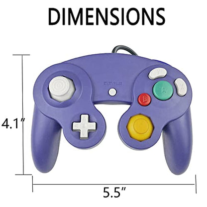 Reiso Classic USB NGC Wired Controller for Windows PC(Purple) - color: Purple